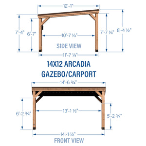14x12 Arcadia Gazebo – view 2