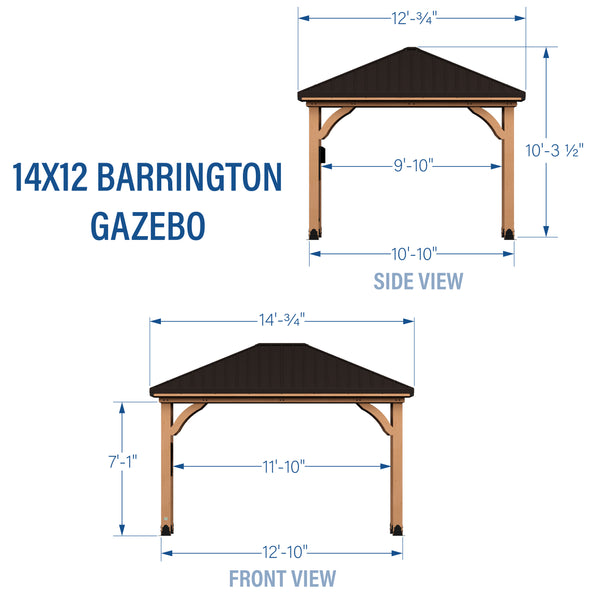 14x12 Barrington Gazebo – view 2
