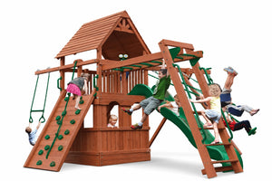 Deluxe Fort Combo 3 Playset with Playhouse - Green
