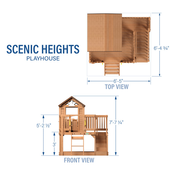 Scenic Heights Wooden Playhouse – view 2