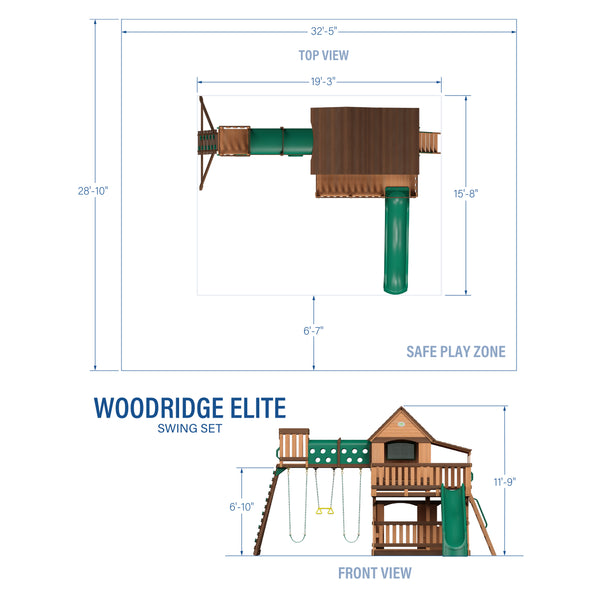 Woodridge Elite Swing Set – view 2