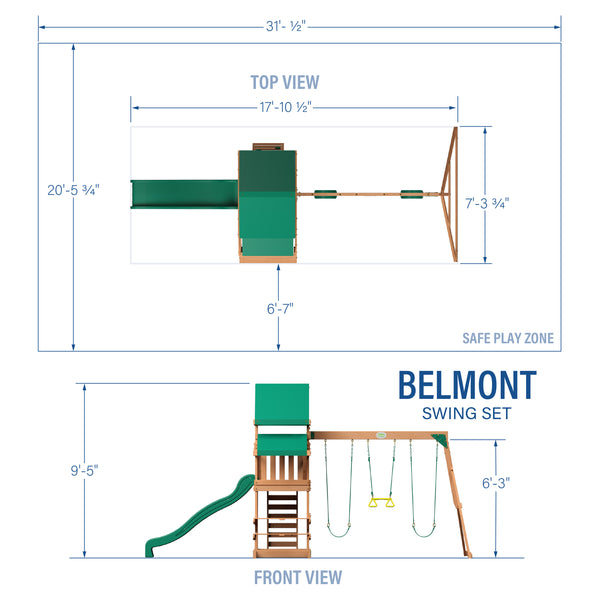 Belmont Swing Set – view 2