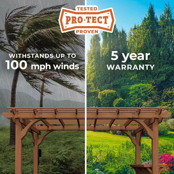 14x10 Ashland Pergola – view 3
