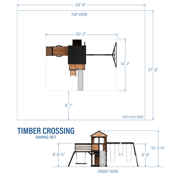 Timber Crossing Swing Set – view 2