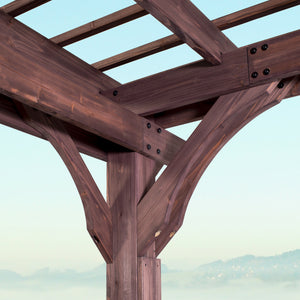 14x10 Somerville Pergola - Walnut Stain – view 7