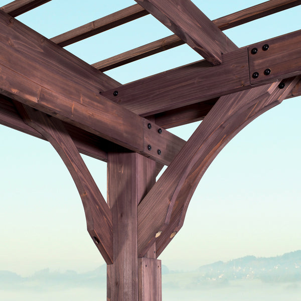 14x10 Somerville Pergola - Walnut Stain – view 7