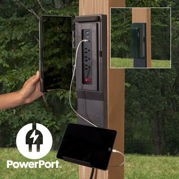 Beaumont Pergola-10x10-Light Brown – view 8
