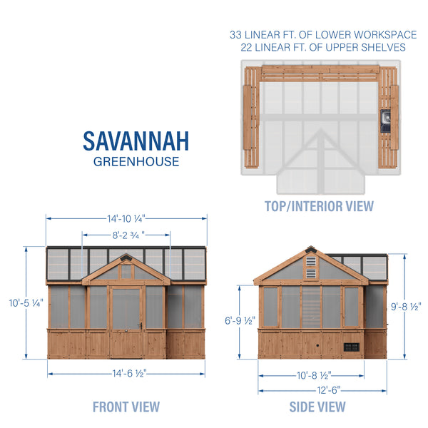 14.5x12 Savannah Greenhouse – view 2
