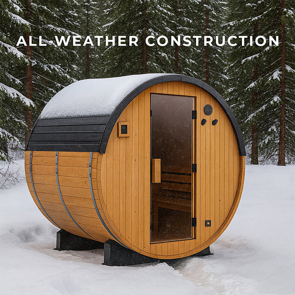 Paxton Outdoor Barrel Sauna – 4-6 Person – view 5