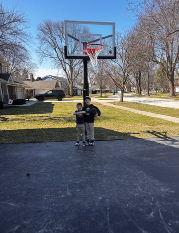 PROforce 554 basketball hoop installed by Fenceworks in Deerfield, IL
