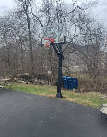 PROforce 554 basketball hoop installed by Fenceworks in Morton Grove, IL