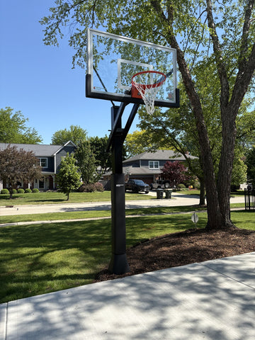 PROforce 660 basketball hoop installed by Fenceworks in Geneva, IL