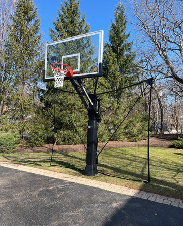 PROview 672 basketball hoop installed by Fenceworks in Highland Park, IL