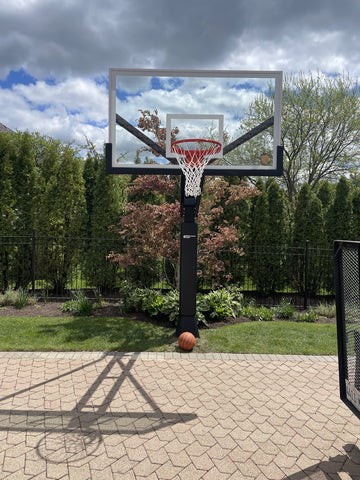 PROview 672 basketball hoop installed by Fenceworks in Northbrook, IL