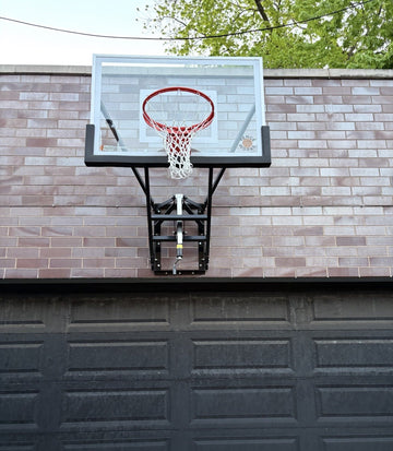Wall Mount 54 basketball hoop installed by Fenceworks in Chicago, IL