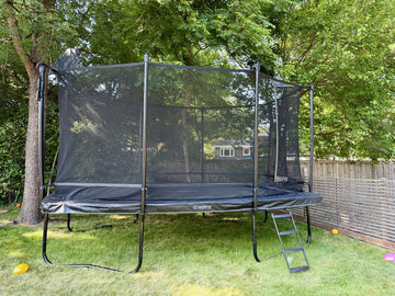 17.5'x12' Rectangle trampoline installed by Fenceworks in Highland Park, IL