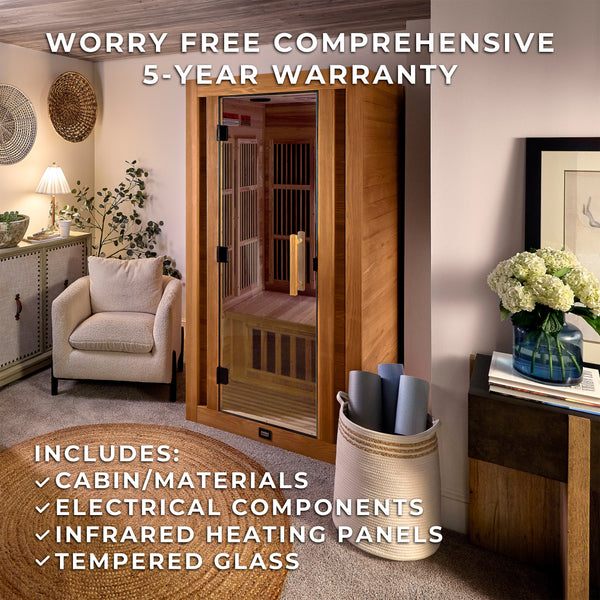 Rylan Indoor Infrared Sauna – 1 Person – view 2