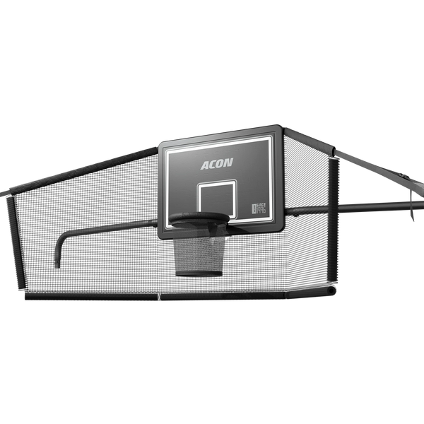 ACON X Basketball Hoop with Back Net for 17ft Rectangular Trampoline