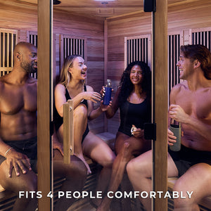 Rylan Indoor Infrared Corner Sauna – 4 Person – view 5