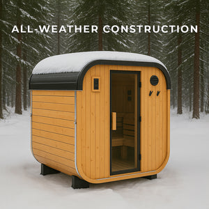 Lennon Outdoor Cube Sauna – 2-4 Person – view 5