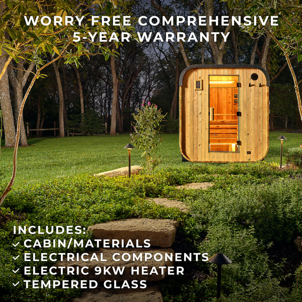 Lennon Outdoor Cube Sauna – 4-6 Person – view 2