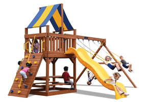 Original Fort Combo 2 Playset - Blue w/ Yellow Slide