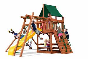 Original Fort Combo 3 Playset - Green w/ Yellow Slide