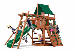 Original Fort Combo 3 Playset - Green w/ Green Slide