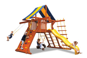 Original Playcenter Double Swing Arm Playset - Blue/Yellow