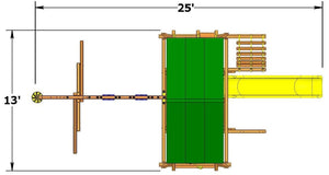Turbo Deluxe Playcenter Combo 2 Size