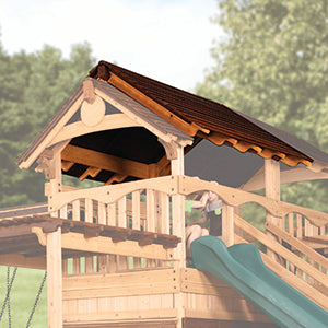 Balcony XL Wood Roof (Gable Side)