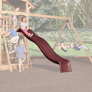 Double Wall Wave Slide 10' Maroon