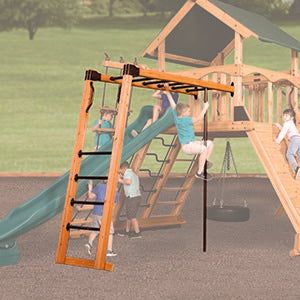 Monkey Bar 6 Rung 30" Wide (4x4)