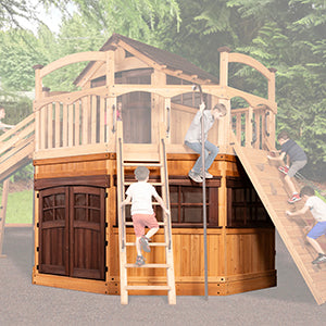 Titan Treehouse XL 1/2 Wrap Around Playhouse