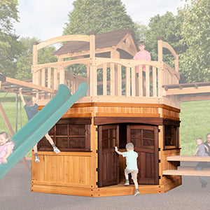 Titan Treehouse XL 1/4 Wrap Around Playhouse