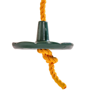 Side view of the Knotted Rope with Disc swing seat