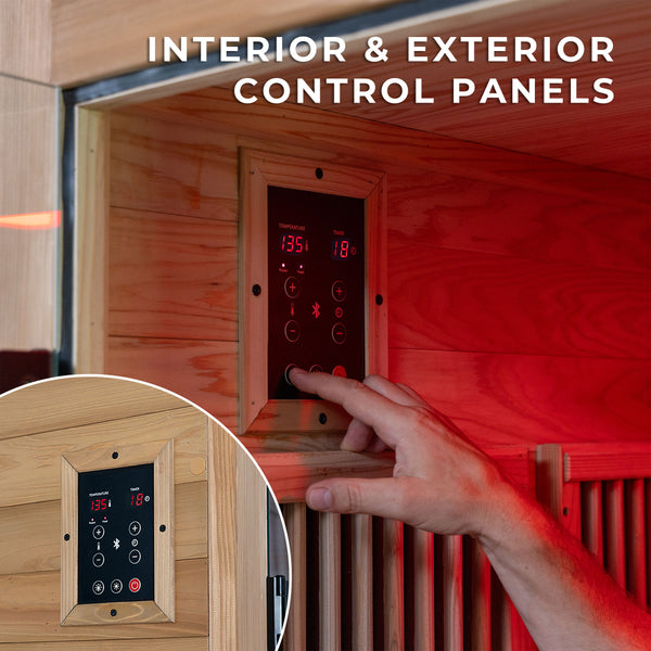 Rylan Indoor Infrared Sauna – 2 Person – view 7