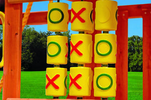 Tic-Tac-Toe Panel with Wood Frame