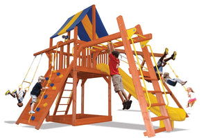 Turbo Deluxe Fort Combo 3 Playset - Blue/Yellow