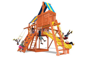 Turbo Deluxe Fort Combo 4 Playset - Blue/Yellow