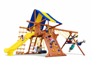 Turbo Deluxe Playcenter Combo 2 Playset - Blue/Yellow