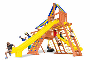 Turbo Original Playcenter Combo 4 Bonanza Playset - Blue/Yellow