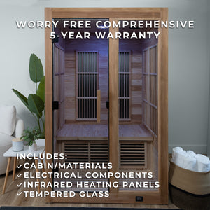 Rylan Indoor Infrared Sauna – 2 Person – view 2