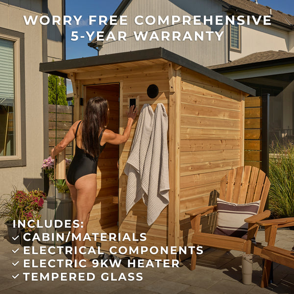 Henley Outdoor Cabin Sauna – 2-4 Person – view 2